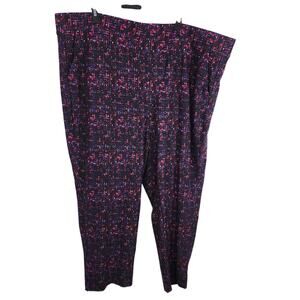 Torrid Pant 4Short Pull On Relaxed Taper Studio Luxe Ponte High Rise Tweed Multi